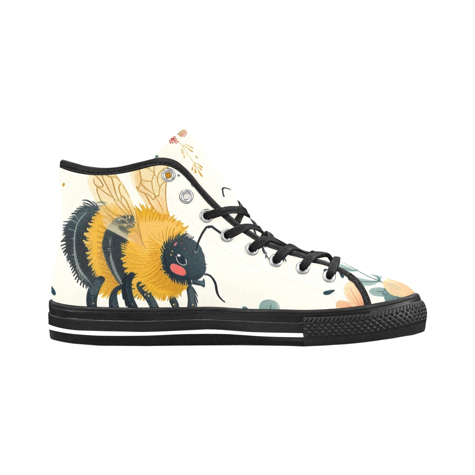 Cranberry Lake Designs High Top Canvas Women's Shoes - Cute Mason Bees Edition - Cranberry Lake Design Co.  #