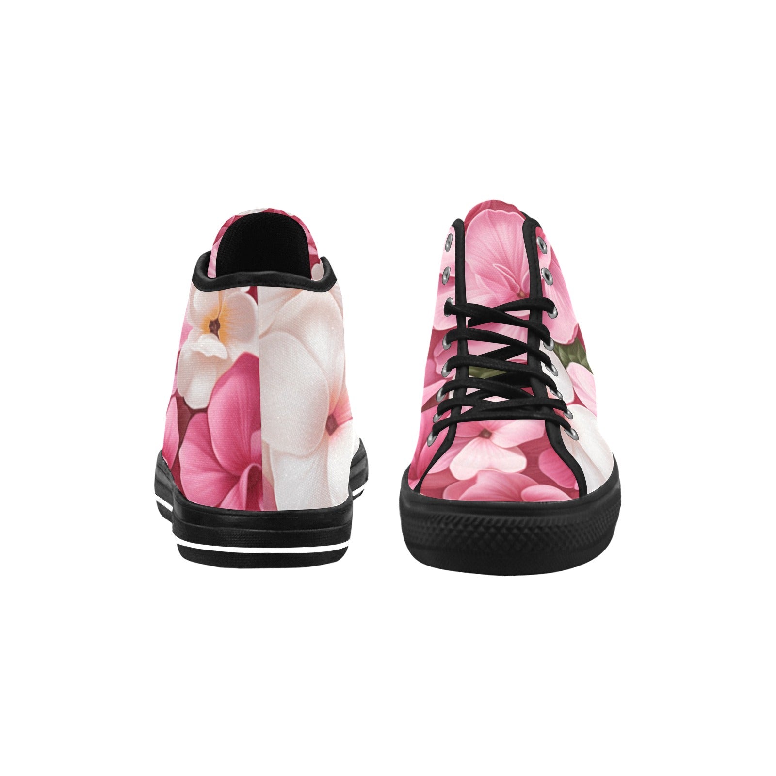 Pink Blossom High-Top Sneakers: Elevate Your Style - Cranberry Lake Design Co.  #