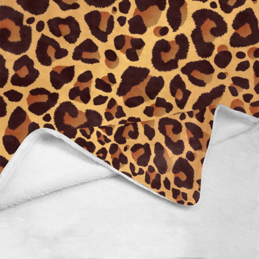 Cranberry Lake Designs Luxurious Leopard Pattern Throw Blanket