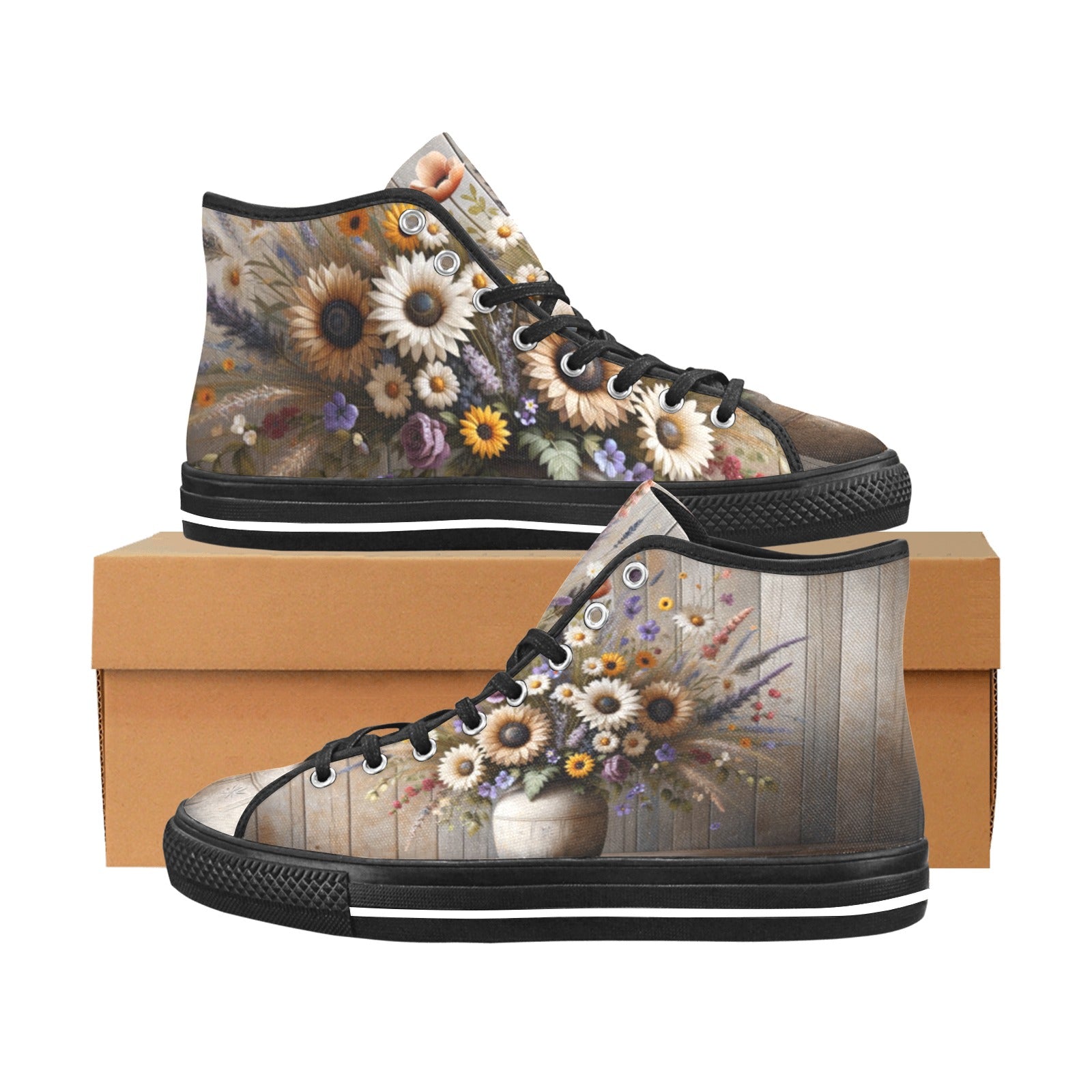 Cranberry Lake Designs Vancouver High Top Canvas Shoes - Cranberry Lake Design Co.  #