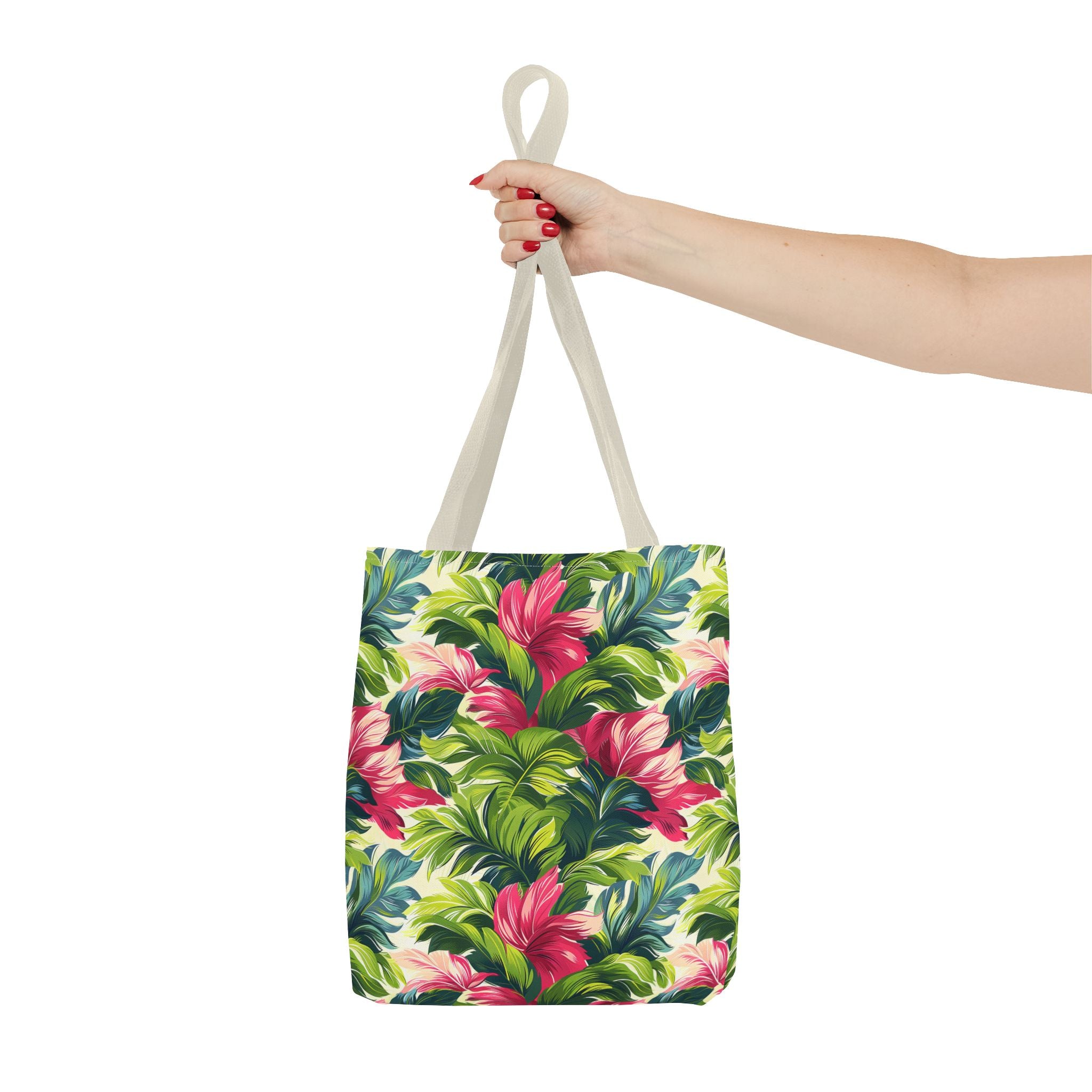 Floral Colorful Leaves Tropical Tote Bag