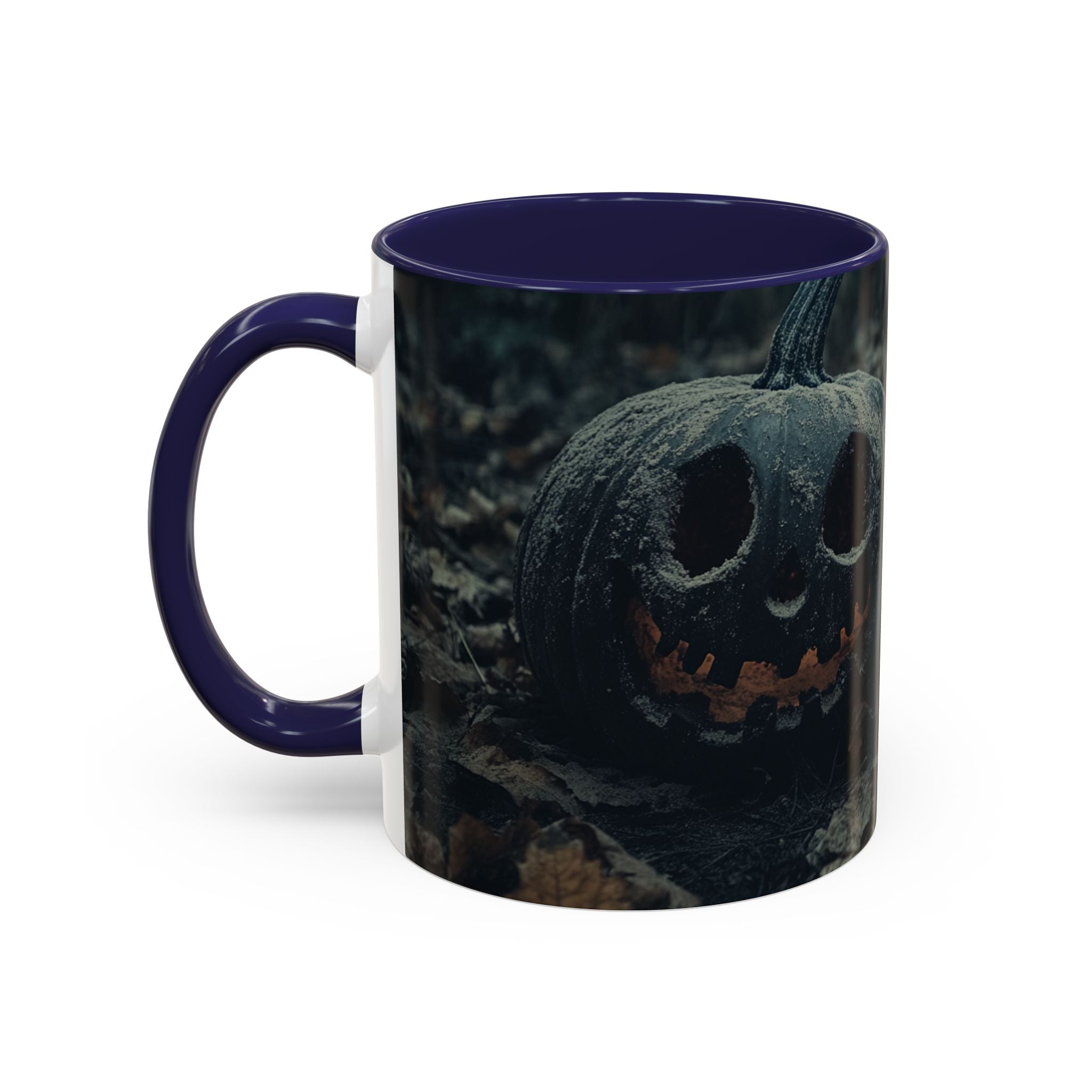 Spooky Halloween Mug | Black Pumpkin Coffee Cup | Gothic Decor | Unique Gift for Halloween Lovers | 11oz & 15oz