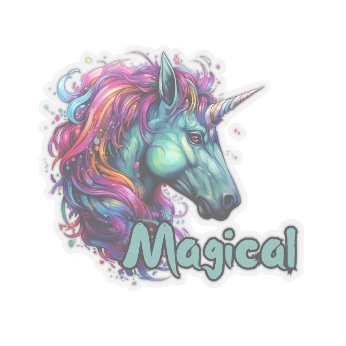 Magical Unicorn Fantasy Vinyl Sticker