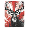 Bold Deer Antler Fleece Throw Blanket - 60x80, Cozy Wildlife Forest Scene