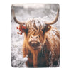 Christmas Highland Cow Ultra-Soft Micro Fleece Blanket