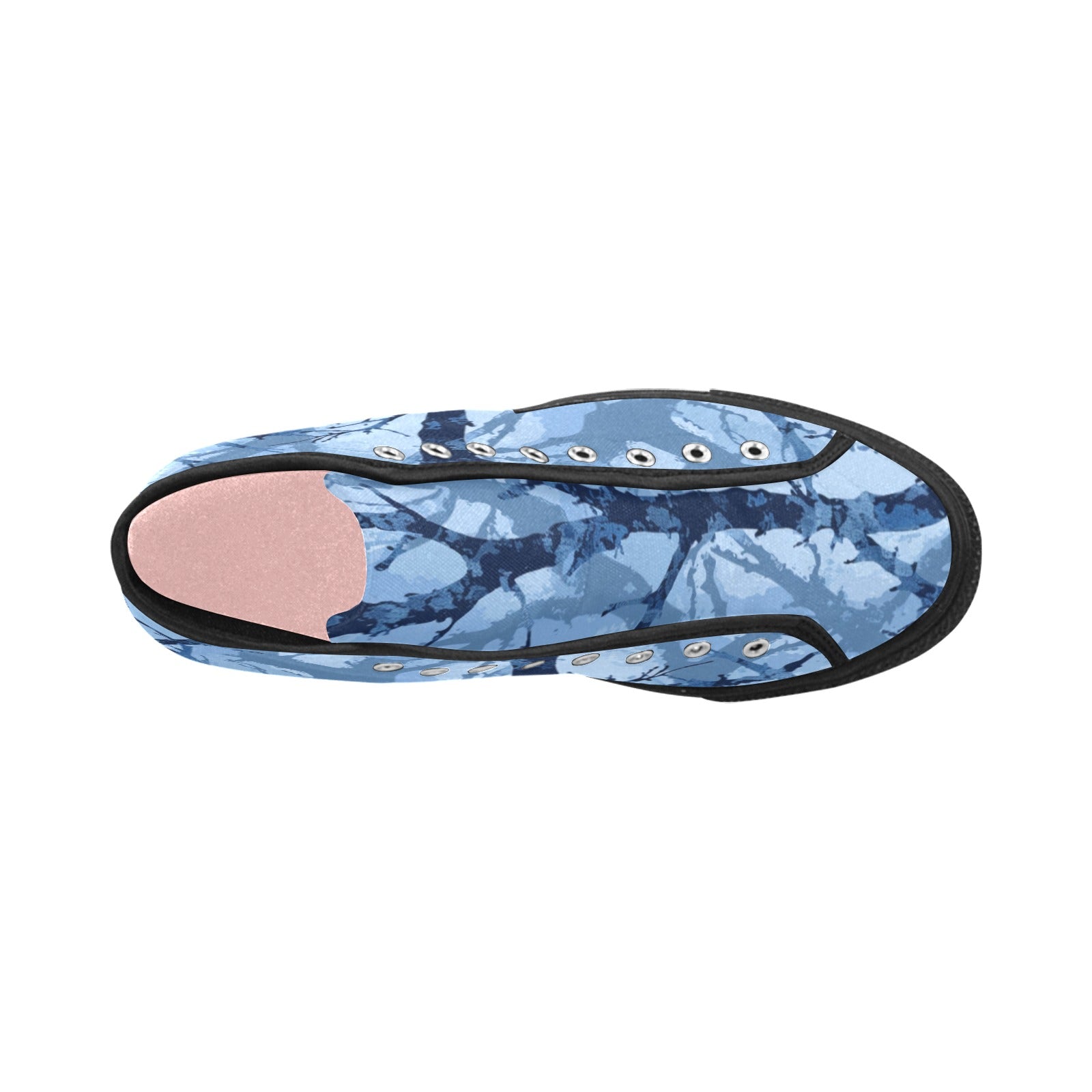 Cranberry Lake Designs Vancouver High Top Blue Camo Canvas Women's Shoes - Cranberry Lake Design Co.  #