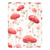 Charming Red Mushroom & Floral Micro Fleece Blanket