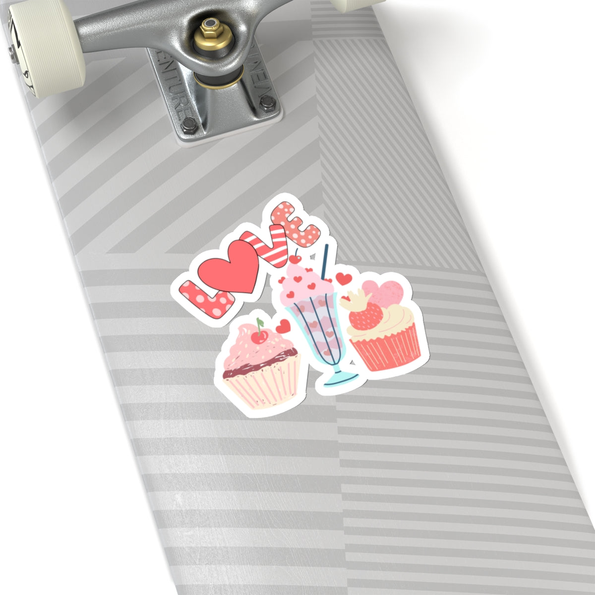 Love Cupcakes Foodie Cute Pink Vinyl Sticker