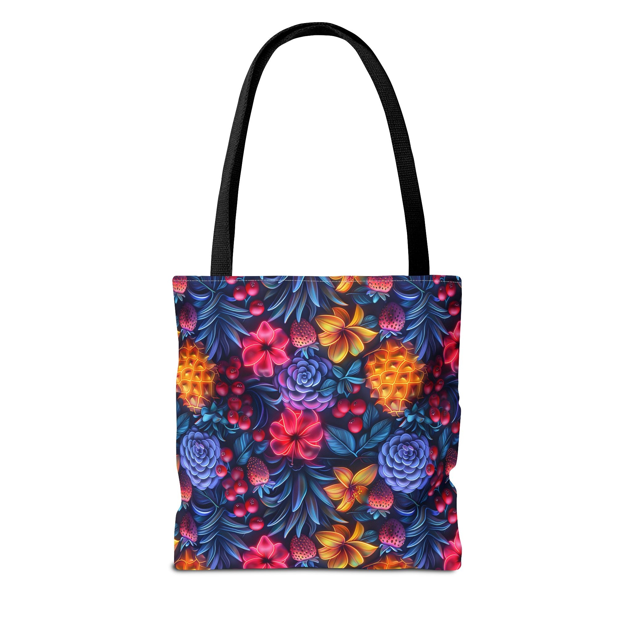 Colorful Fruit Print Back to School Tote Bag