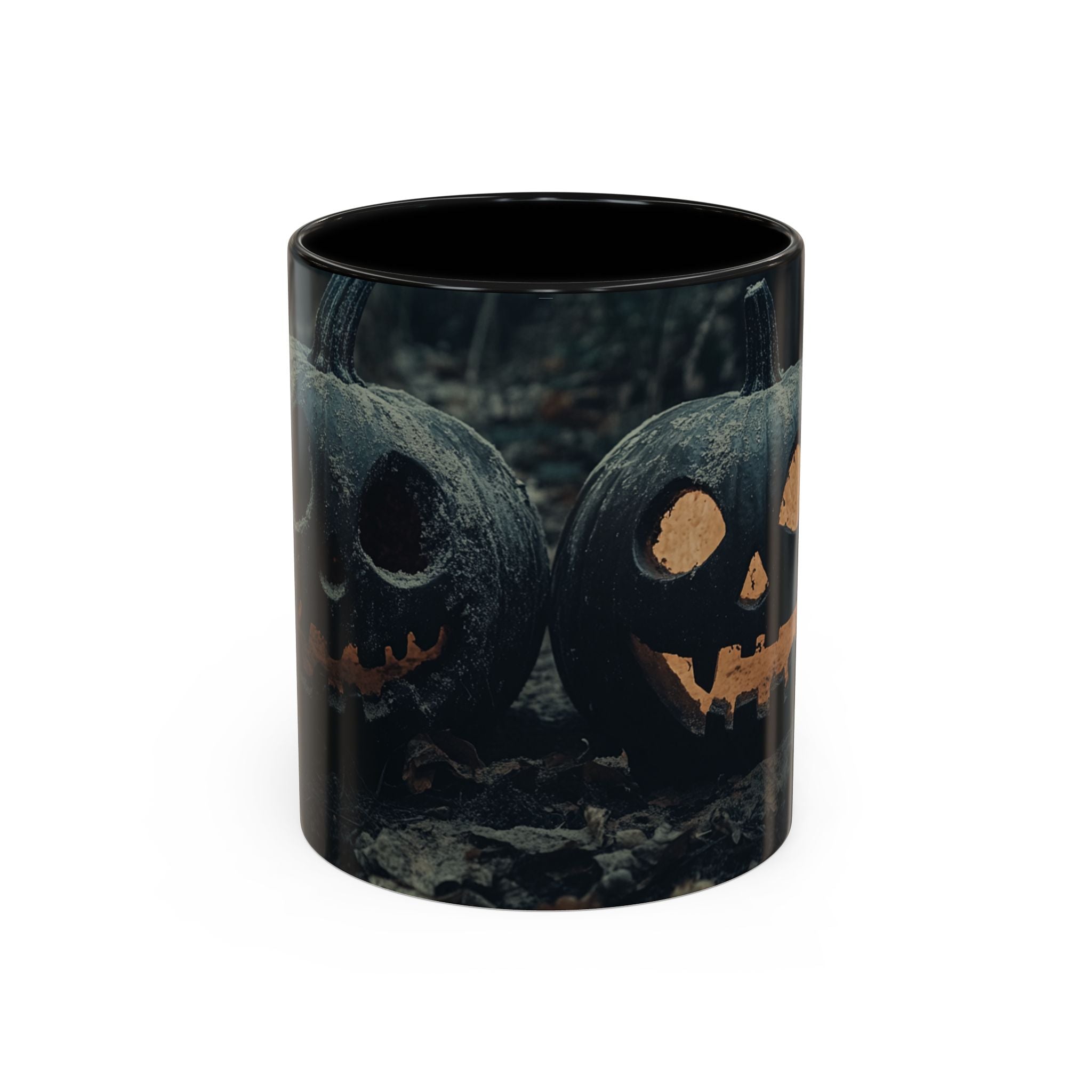 Spooky Halloween Mug | Black Pumpkin Coffee Cup | Gothic Decor | Unique Gift for Halloween Lovers | 11oz & 15oz