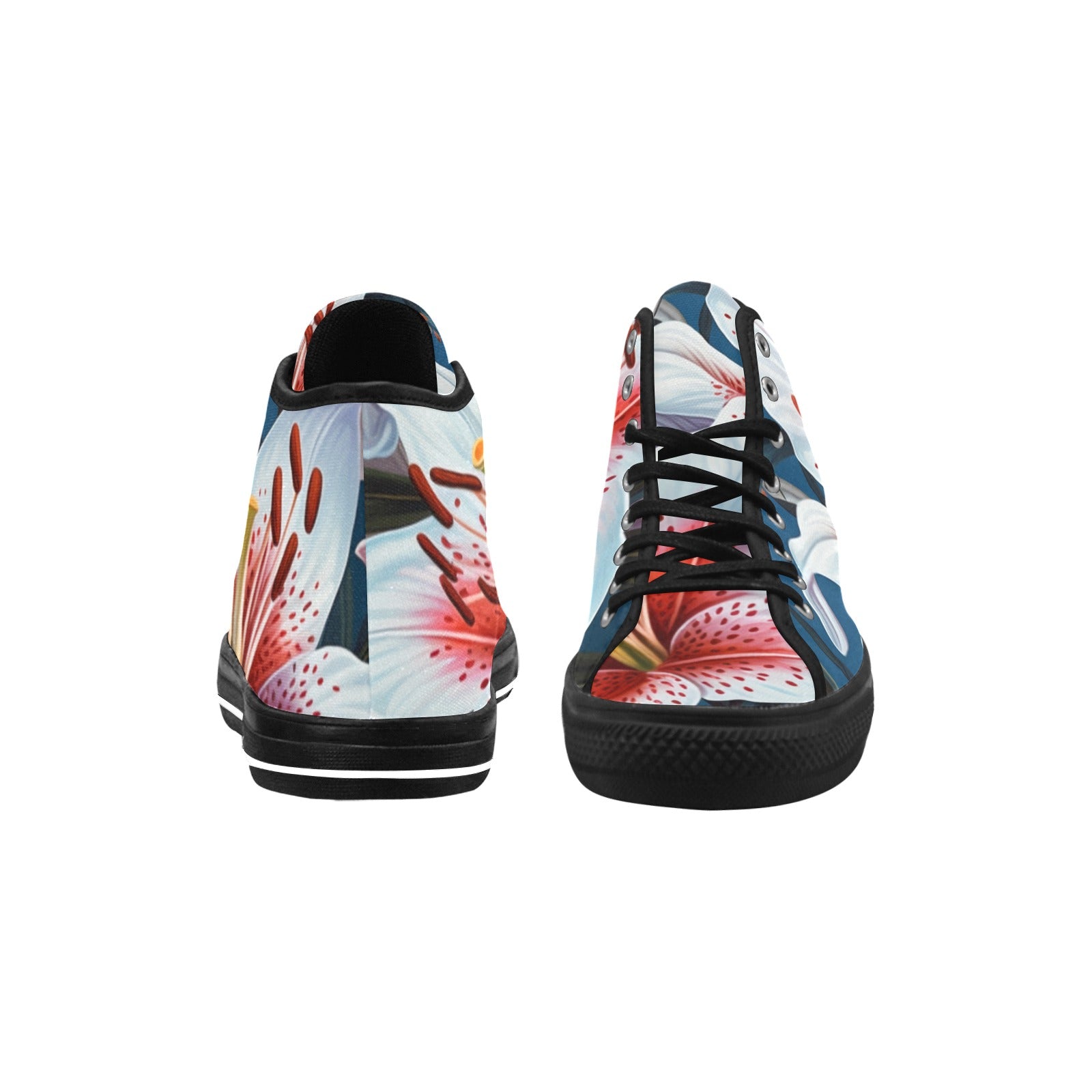 Cranberry Lake Designs Stargazer Lily Vancouver High Top Canvas Women's Shoes - Cranberry Lake Design Co.  #