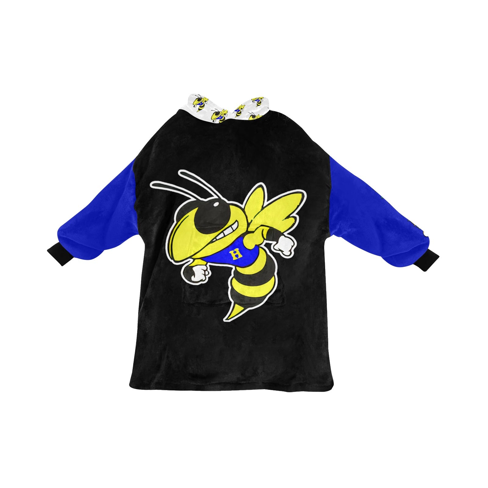 Harrison Hornets Plush Blanket Hoodie - Cranberry Lake Design Co.  #