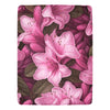 Pink Azalea Floral Throw Blanket - Ultra-Soft 60x80 Fleece Blanket with Bold Pink Azalea Flower Design