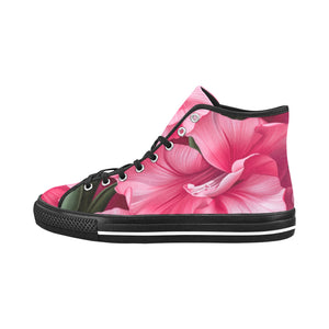 Pink Amaryllis Blossom High-Top Sneakers - Cranberry Lake Design Co.  #