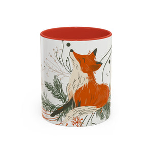 Boho Fox Christmas Mug | Cozy Farmhouse Decor | Holiday Coffee Cup | Gift for Her | Rustic Christmas | 11oz & 15oz