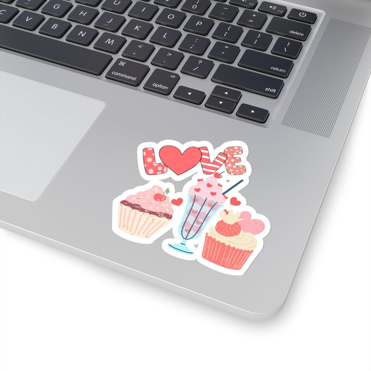 Love Cupcakes Foodie Cute Pink Vinyl Sticker