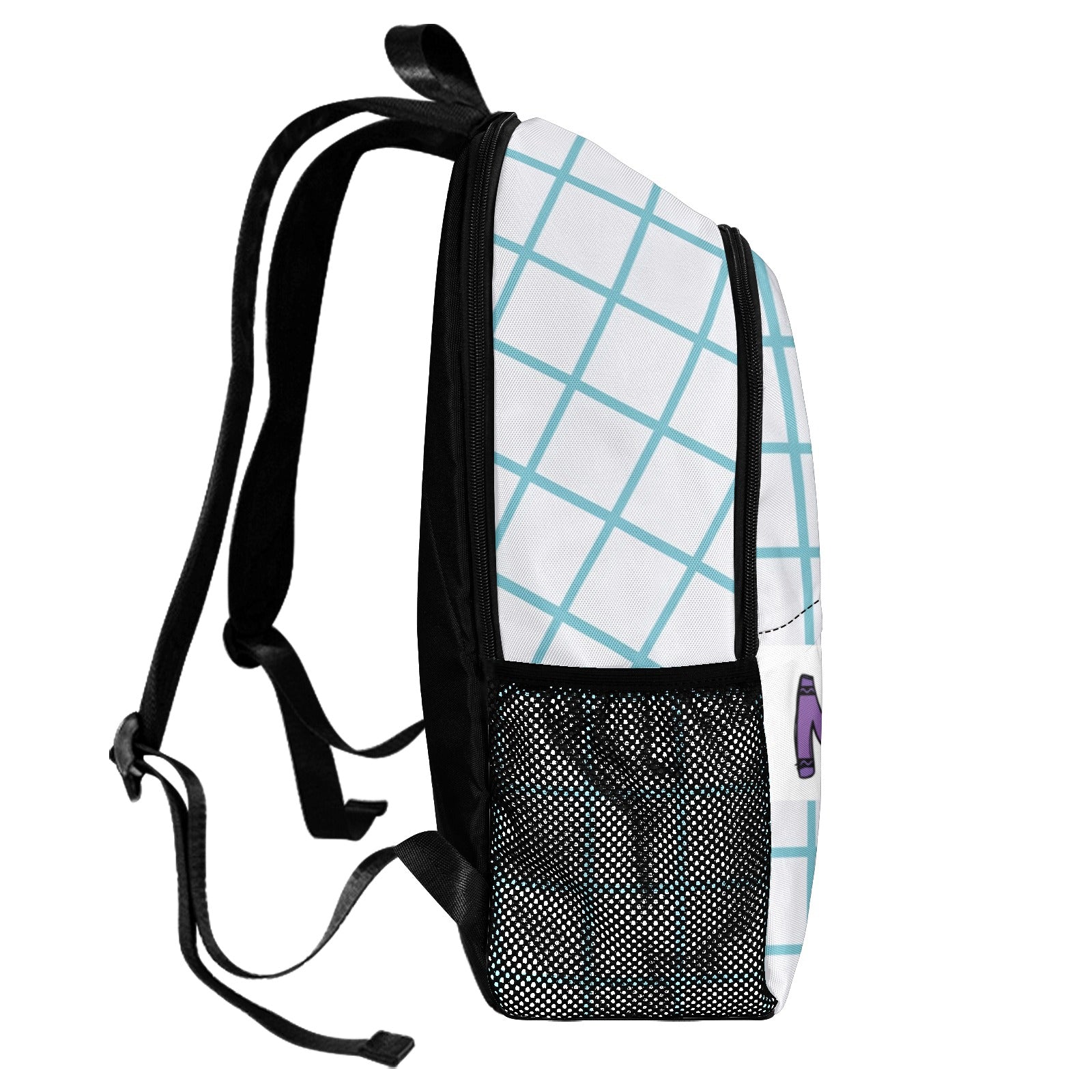 Grid It Out: Personalized Crayon Grid Backpack - Cranberry Lake Design Co.  #