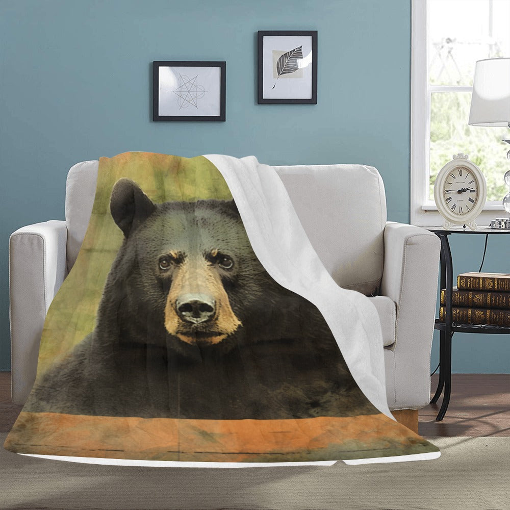 Rustic Bear Throw Blanket - Perfect for Cabin or Lodge Decor