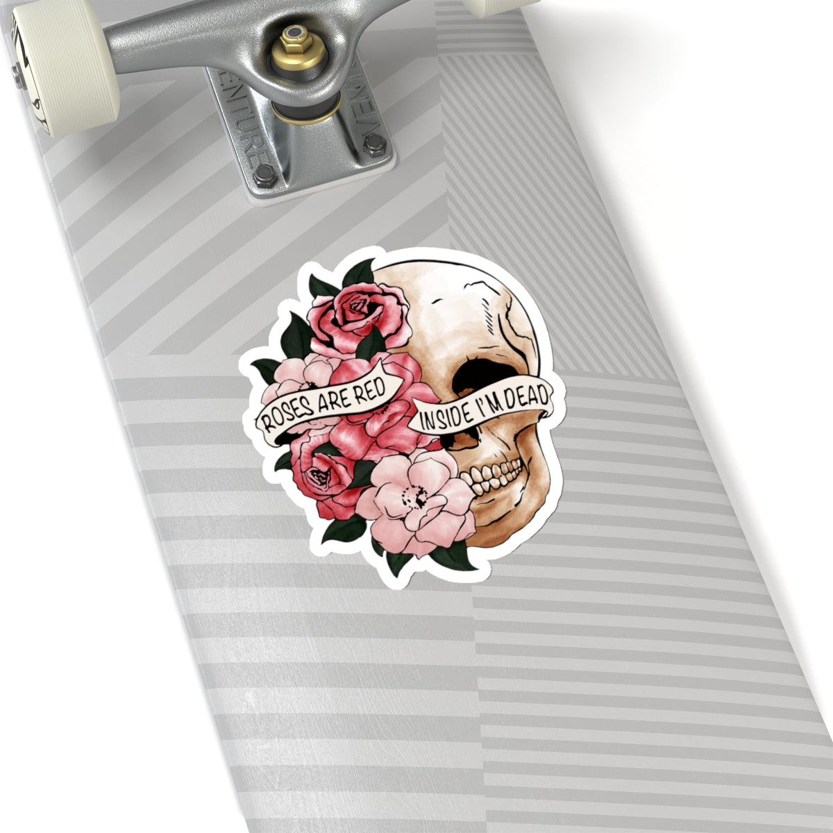 Dead Inside Funny Anti Valentines Day Vinyl Sticker