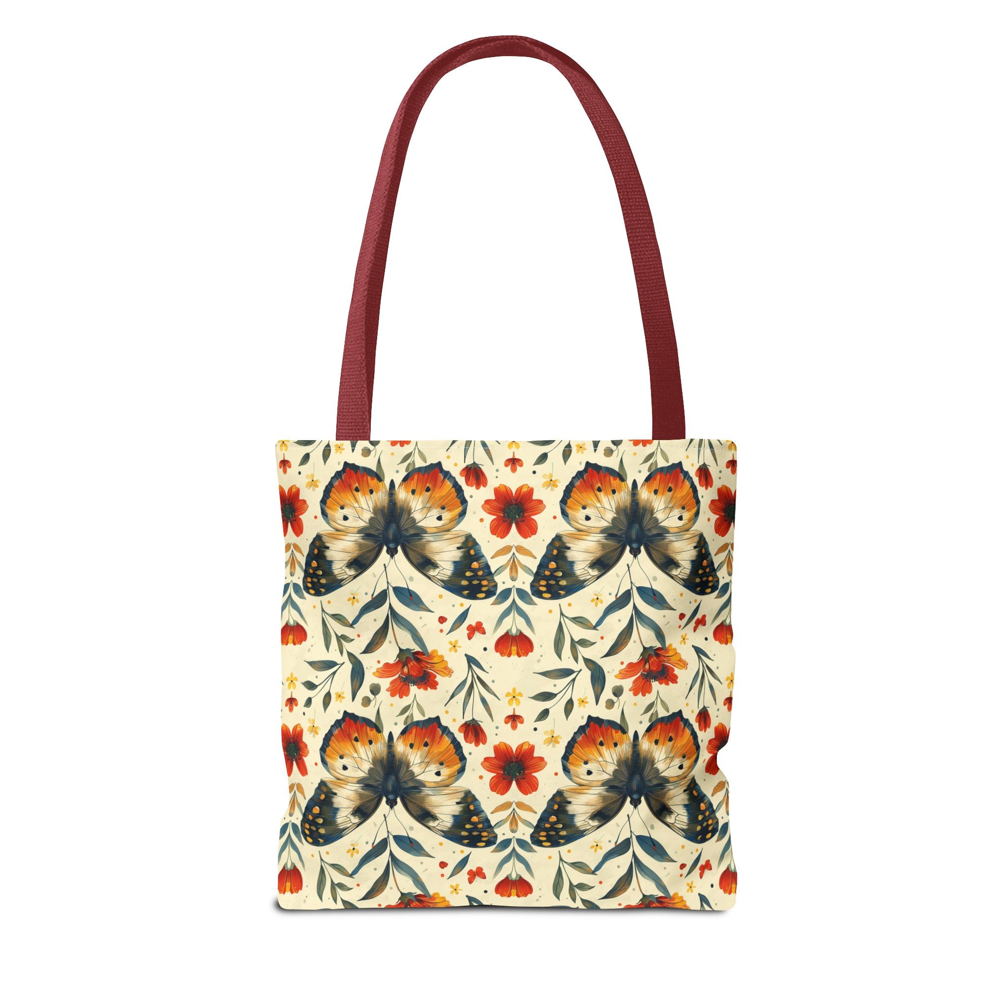 Floral Mental Butterfly Tote Bag