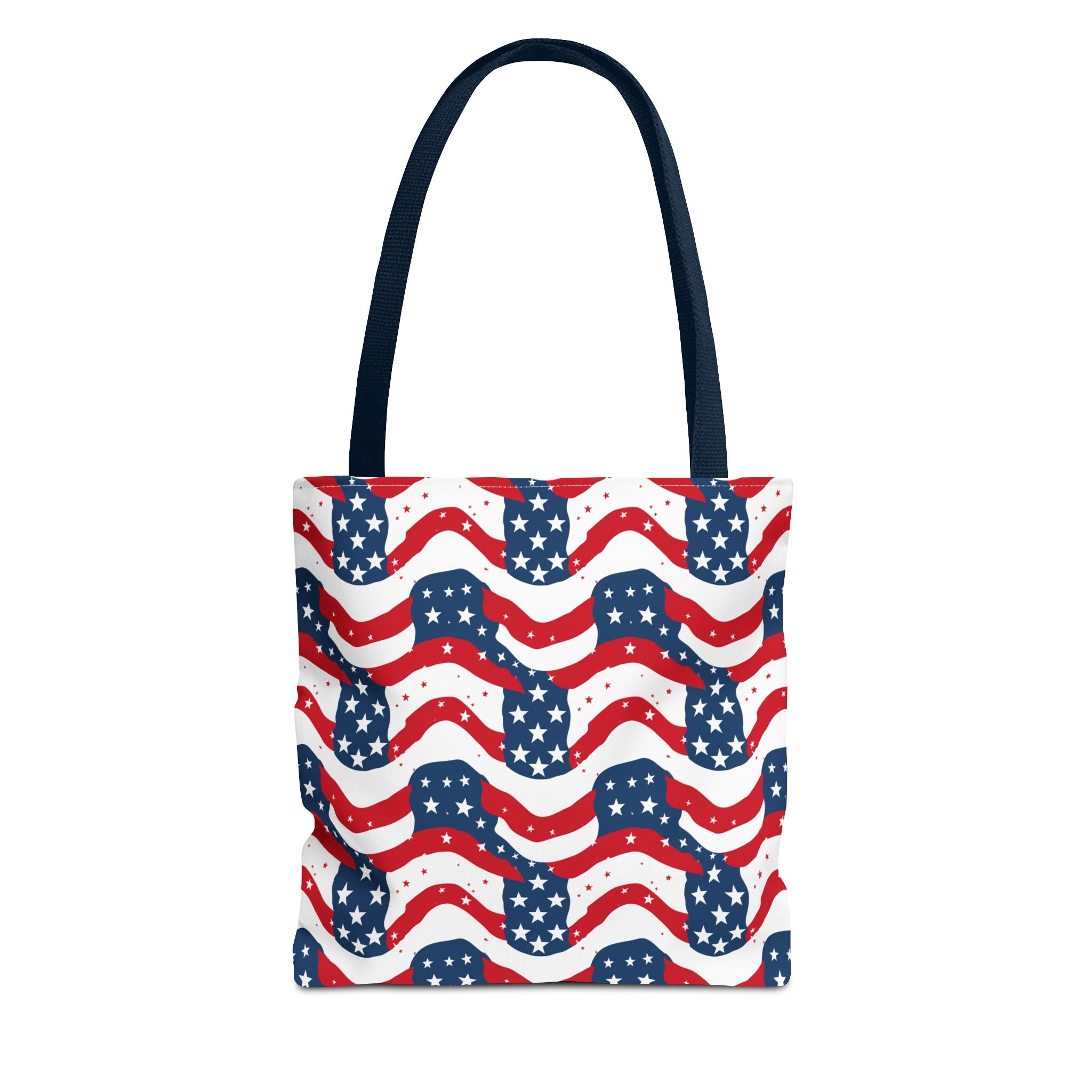 American Flag Pattern Patriotic Tote Bag