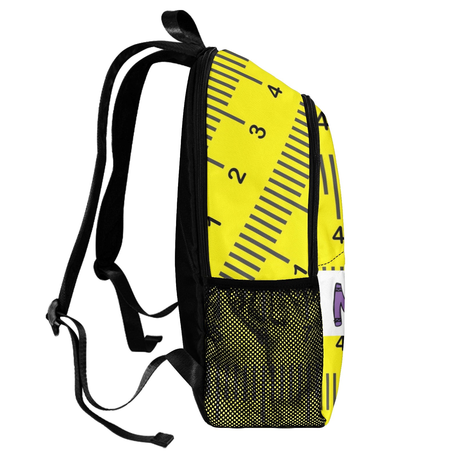 Rule the School: Ruler Crayon Backpack - Cranberry Lake Design Co.  #