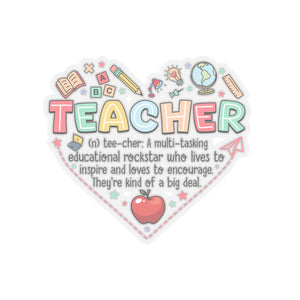 Heart Teacher Appreciation Sticker for Teachers back To School Gift