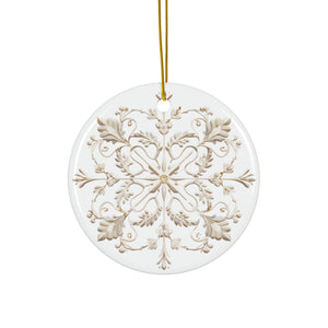 Snowflake Ceramic Ornament