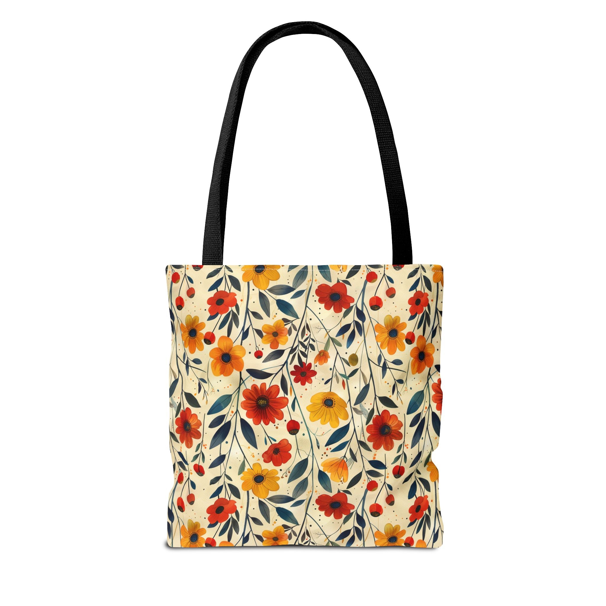 Autumn Color Floral Tote Bag