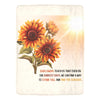 Sunflowers Light on the Darkest Days Ultra-Soft Micro Fleece Blanket