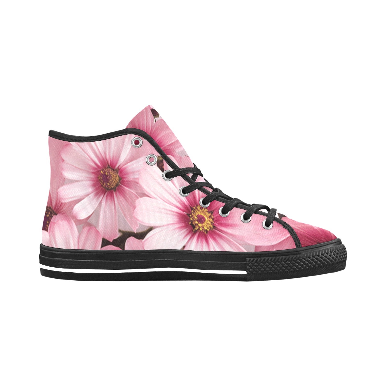 Pink Blossom High-Top Sneakers - Cranberry Lake Design Co.  #