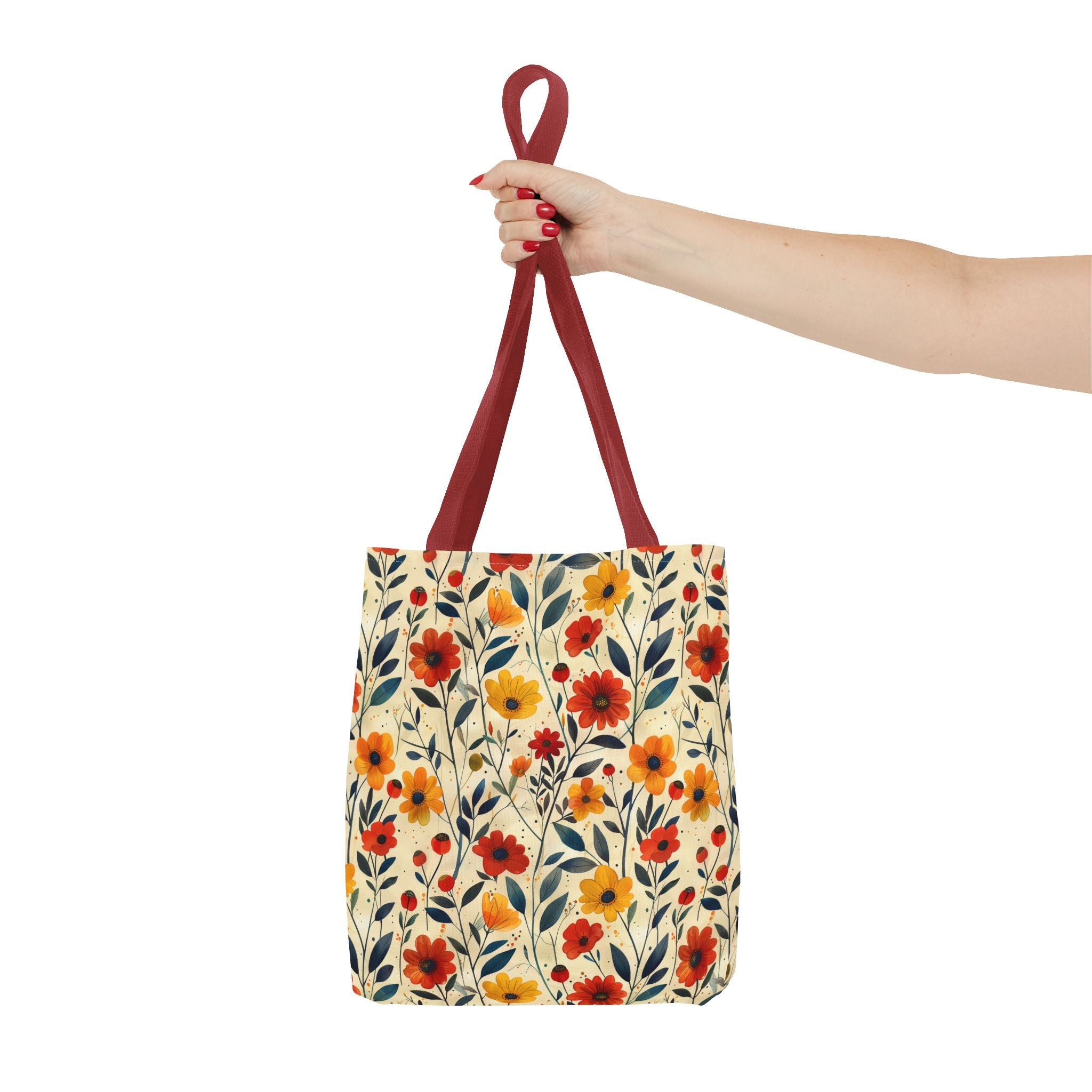 Autumn Color Floral Tote Bag