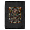 Cranberry Lake Designs Dad Plaque Man Myth Legend Retro Graphic Ultra-Soft Micro Fleece Blanket 60" x 80"