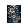 Opulent Blue and Gold Floral Metal Wall Art - Cranberry Lake Design Co.  #