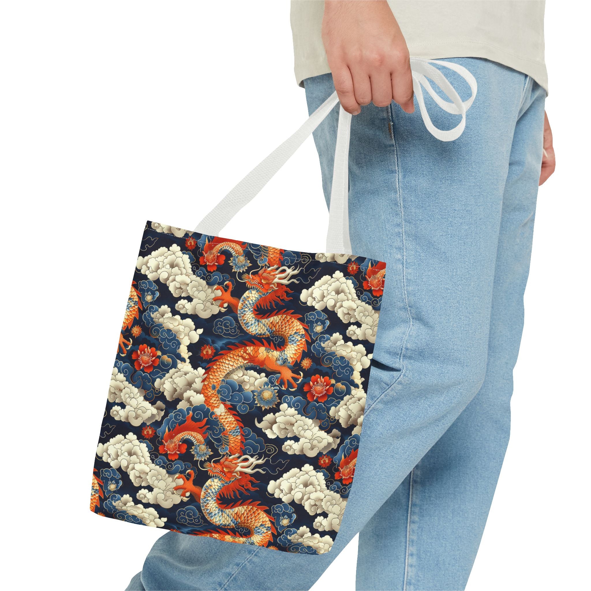 Dragon Pattern Tote Bag