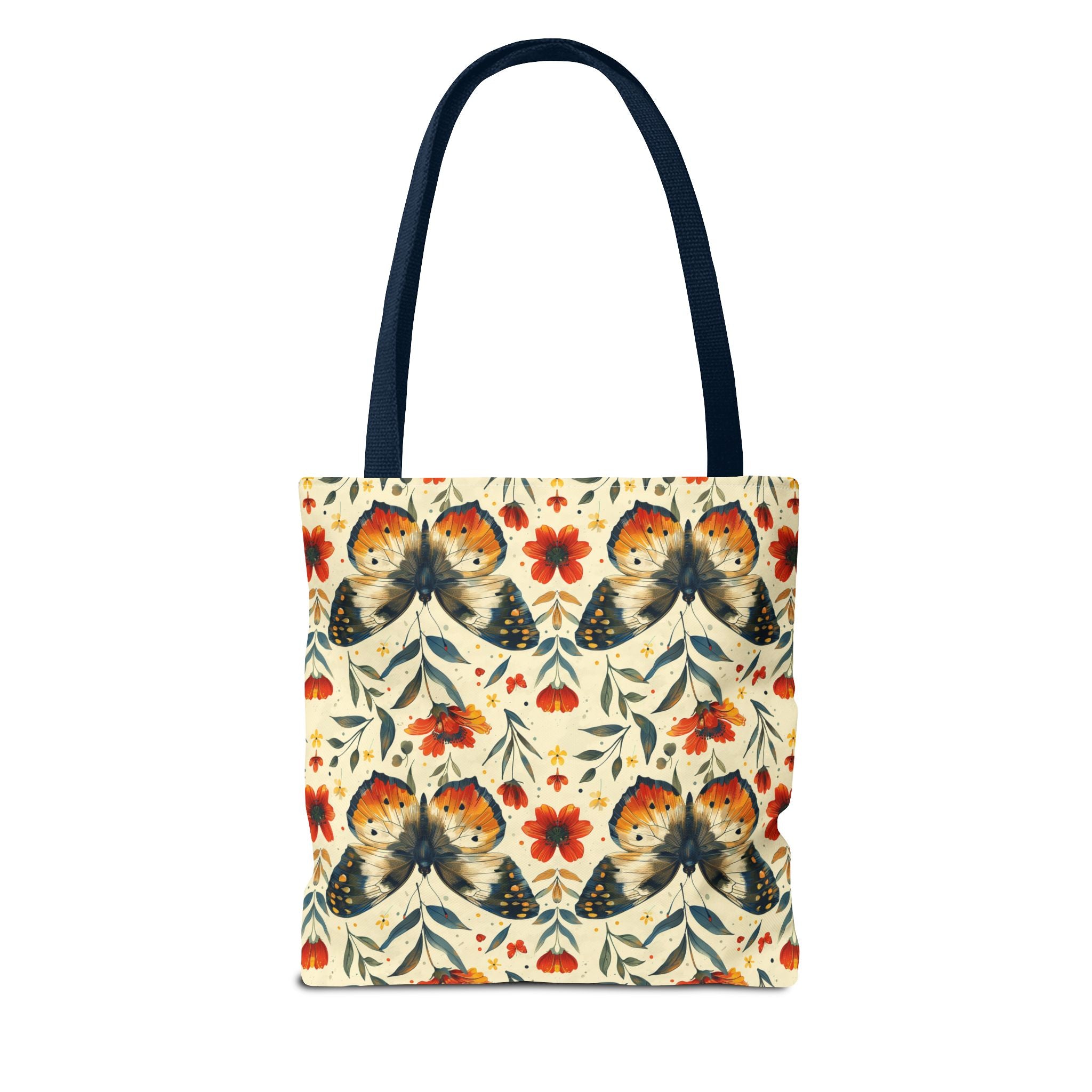 Floral Mental Butterfly Tote Bag