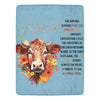 Cow Saying Fall Leaves Ultra-Soft Micro Fleece Blanket