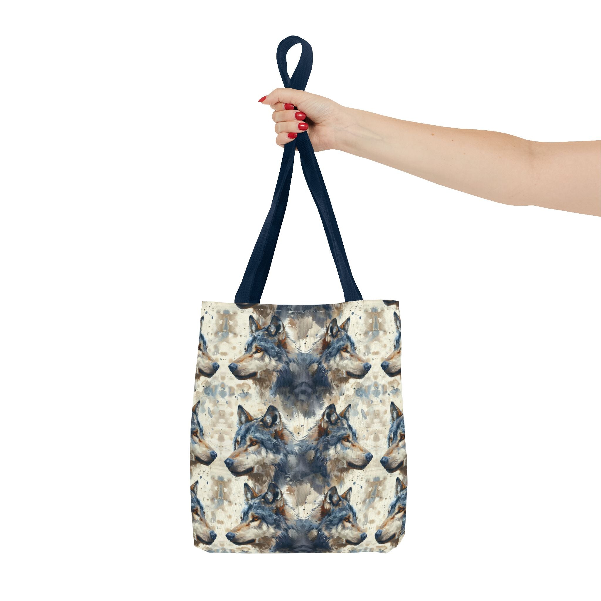 Wolf Rustic Lodge Tote Bag