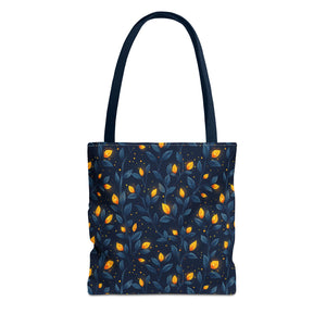 Whimsical Dark Floral Goblincore Fairycore Tote Bag