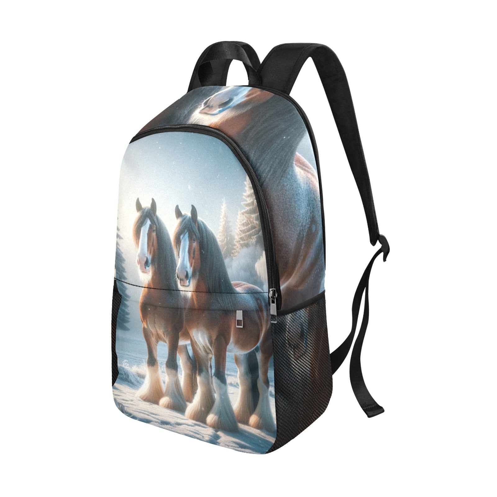 Clydesdale Winter Wonderland Backpack - Cranberry Lake Design Co.  #