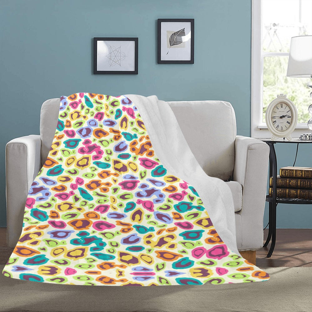 Cranberry Lake Designs Colorful Cheetah Seamless Throw Blanket