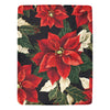 Cranberry Lake Designs Ultra-Soft Micro Fleece Blanket 60" x 80" - Poinsettia Pattern