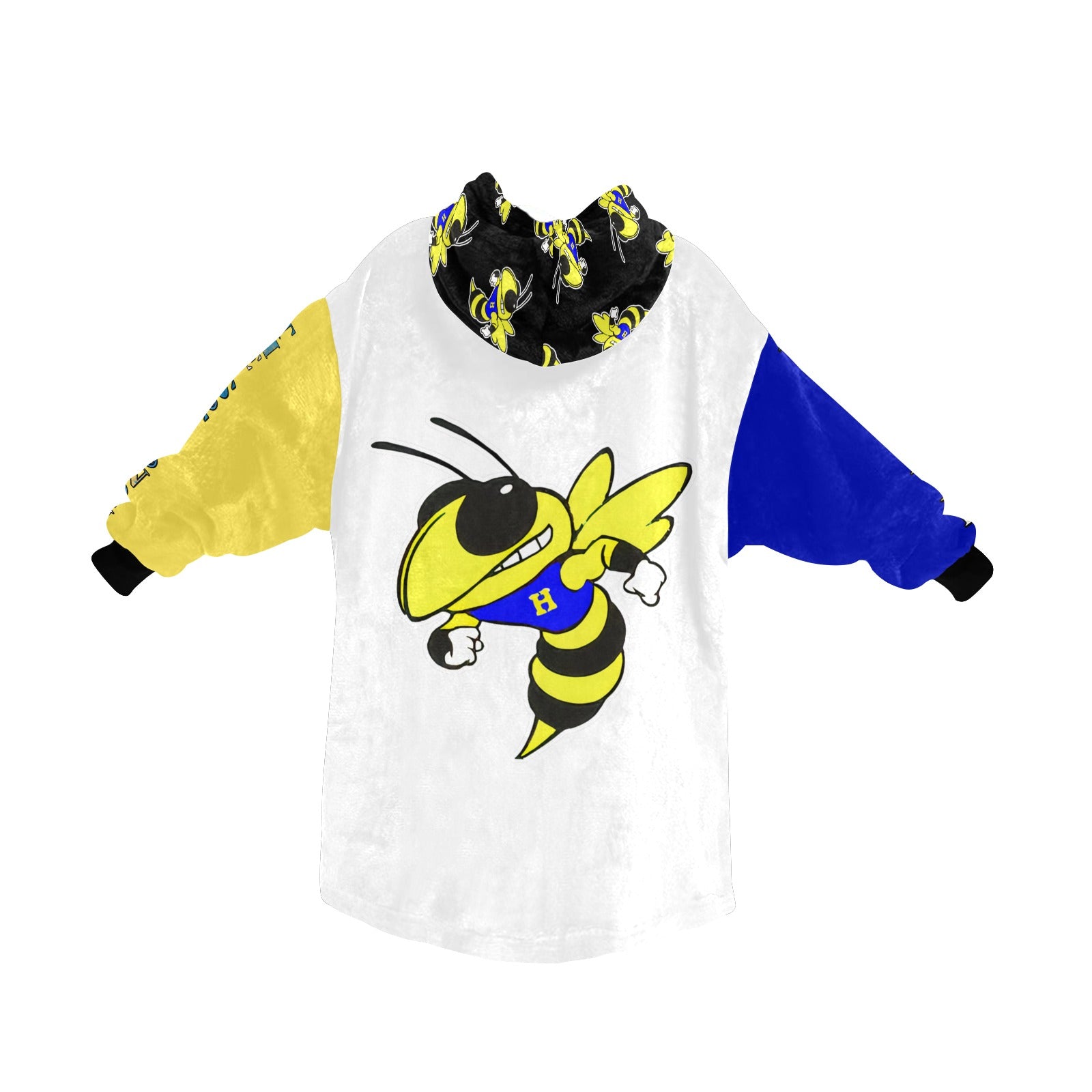 Harrison Hornets Plush Blanket Hoodie - Cranberry Lake Design Co.  #