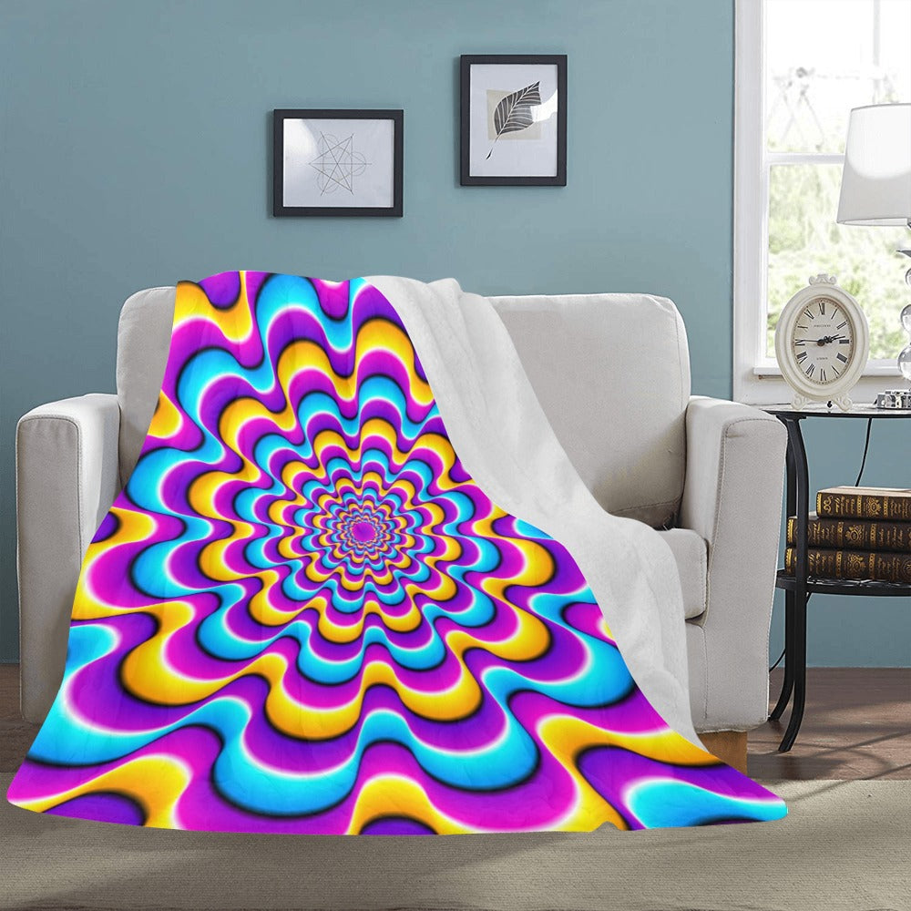 Cranberry Lake Designs Colourful Spirals Ultra-Soft Micro Fleece Blanket