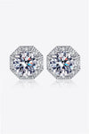 2 Carat Moissanite 925 Sterling Silver Stud Earrings