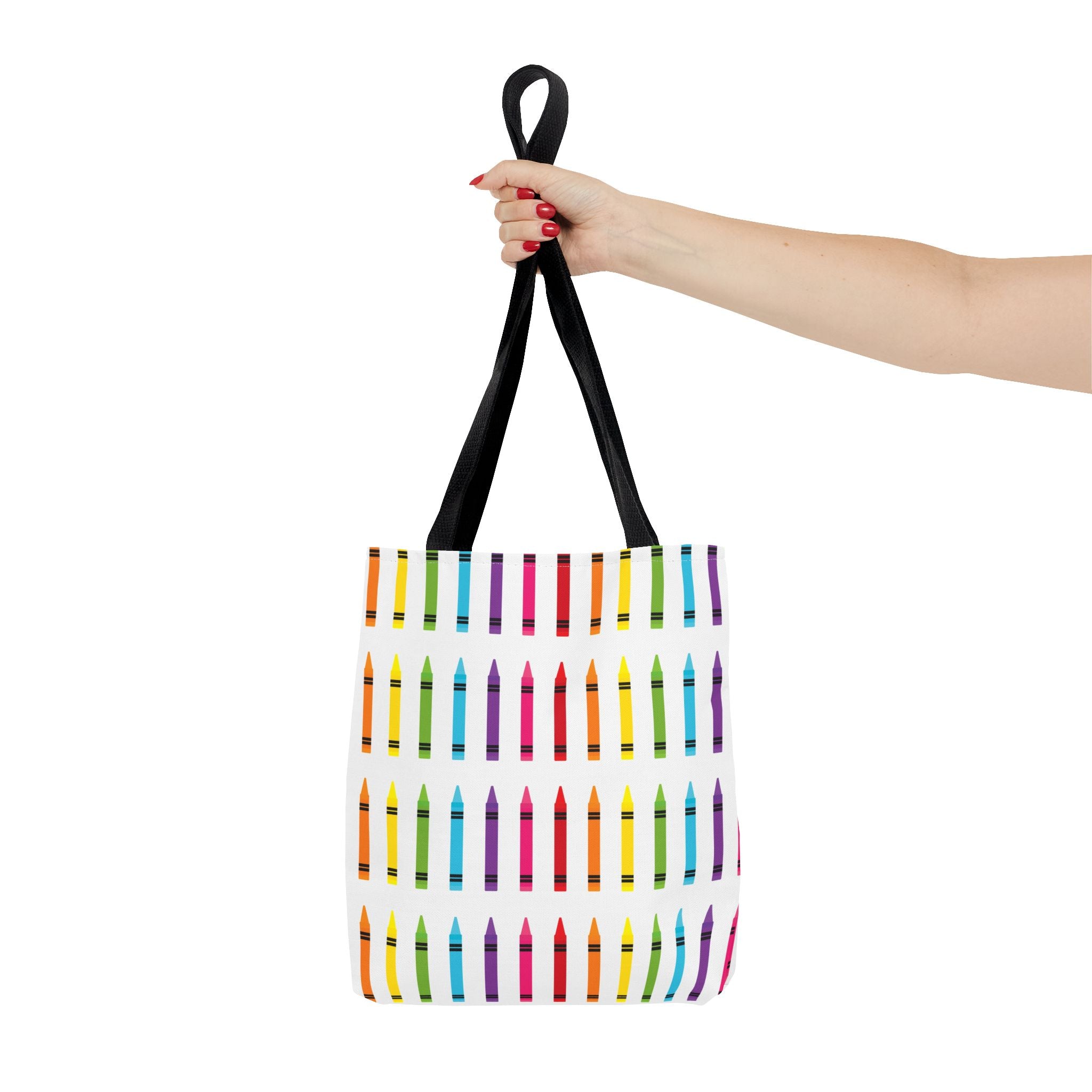 Crayon Print Back to School Tote Bag