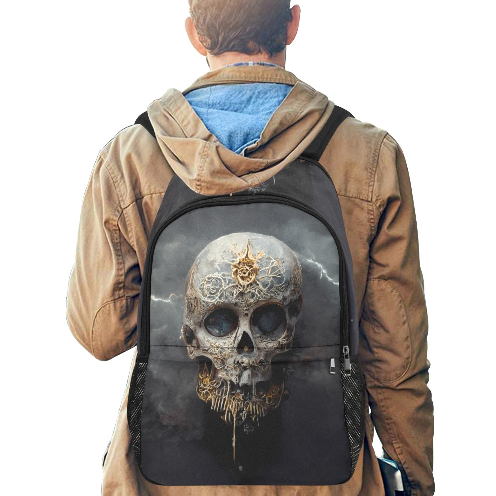 Electric Lightning Skull Backpack | Edgy Kids Bag - Cranberry Lake Design Co.  #