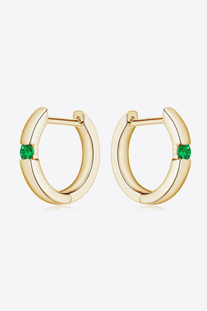 Lab-Grown Emerald Earrings