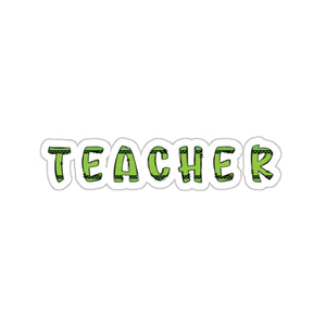 Green Custom Crayon Teacher Sticker Teacher Appreciation Back To School Gift