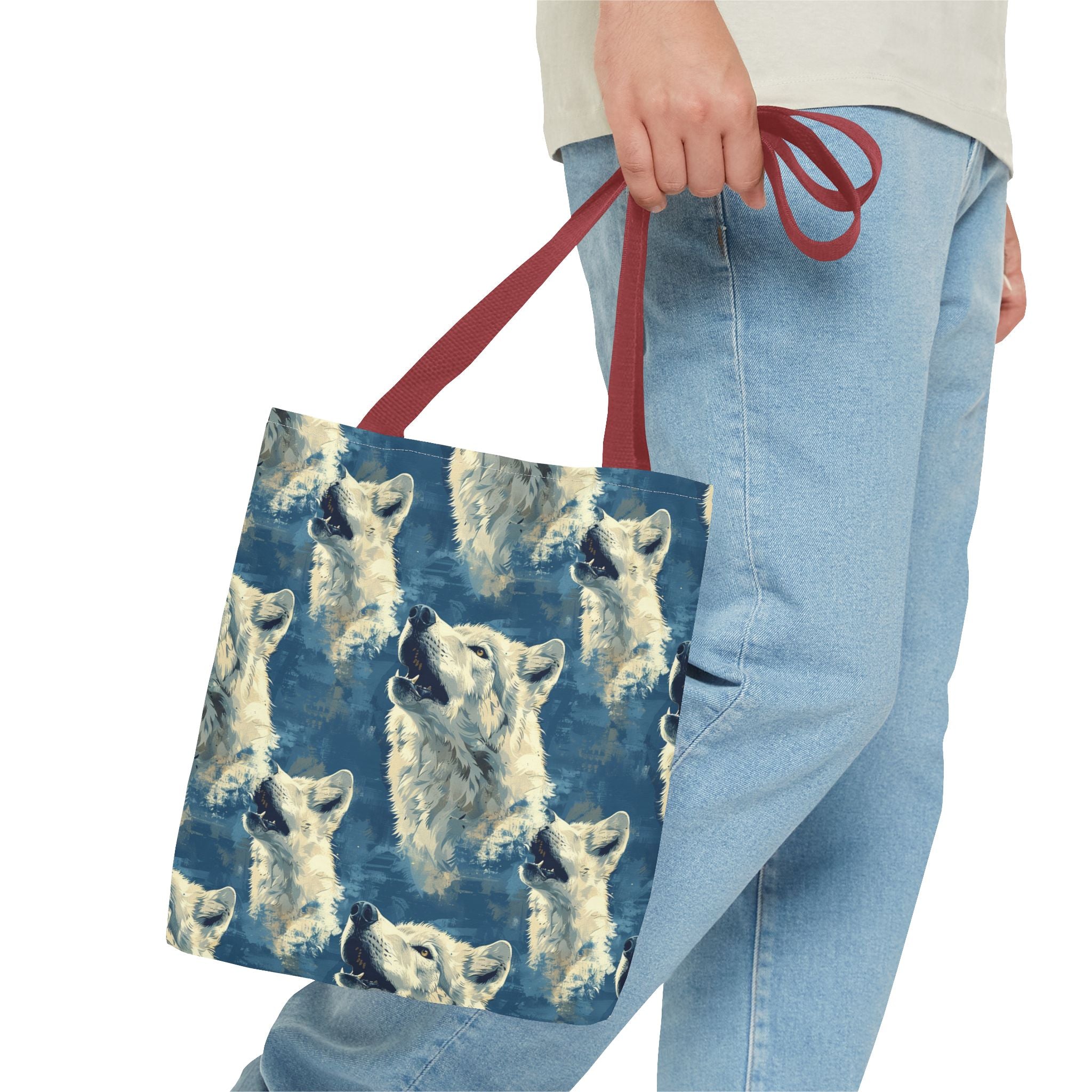 Howling Wolf Rustic Lodge Tote Bag